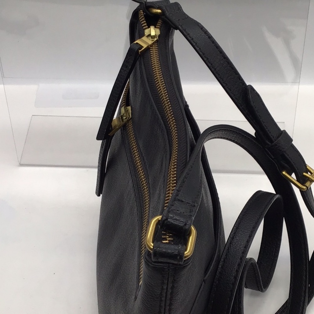 Fossil Black Pebble Leather Shoulder Bag - Picture 6 of 12